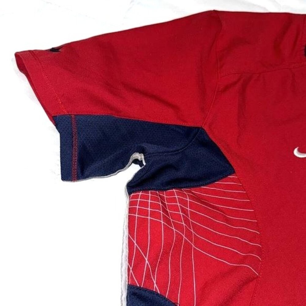 Nike Team USA Red Soccer Jersey Serna #17 Mens L Polyester Made In El Salvador - Picture 4 of 11